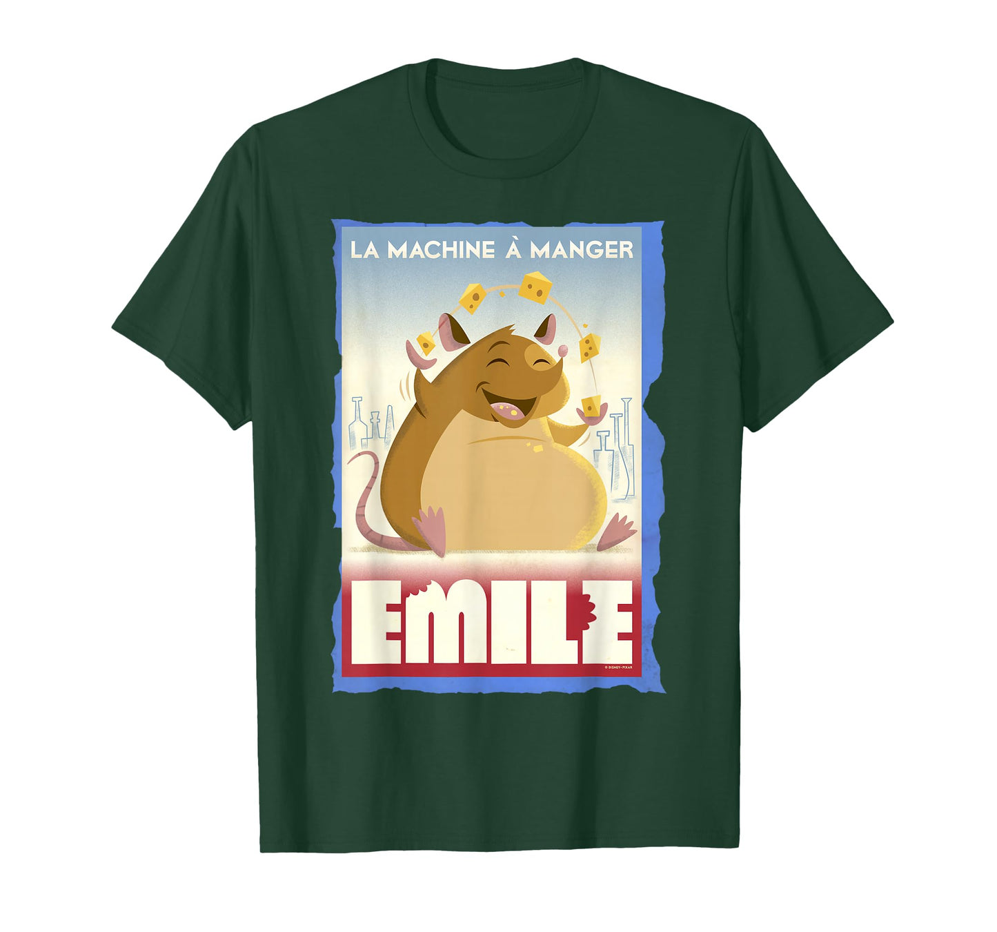 Disney Pixar Ratatouille Emile Eating Poster T-Shirt