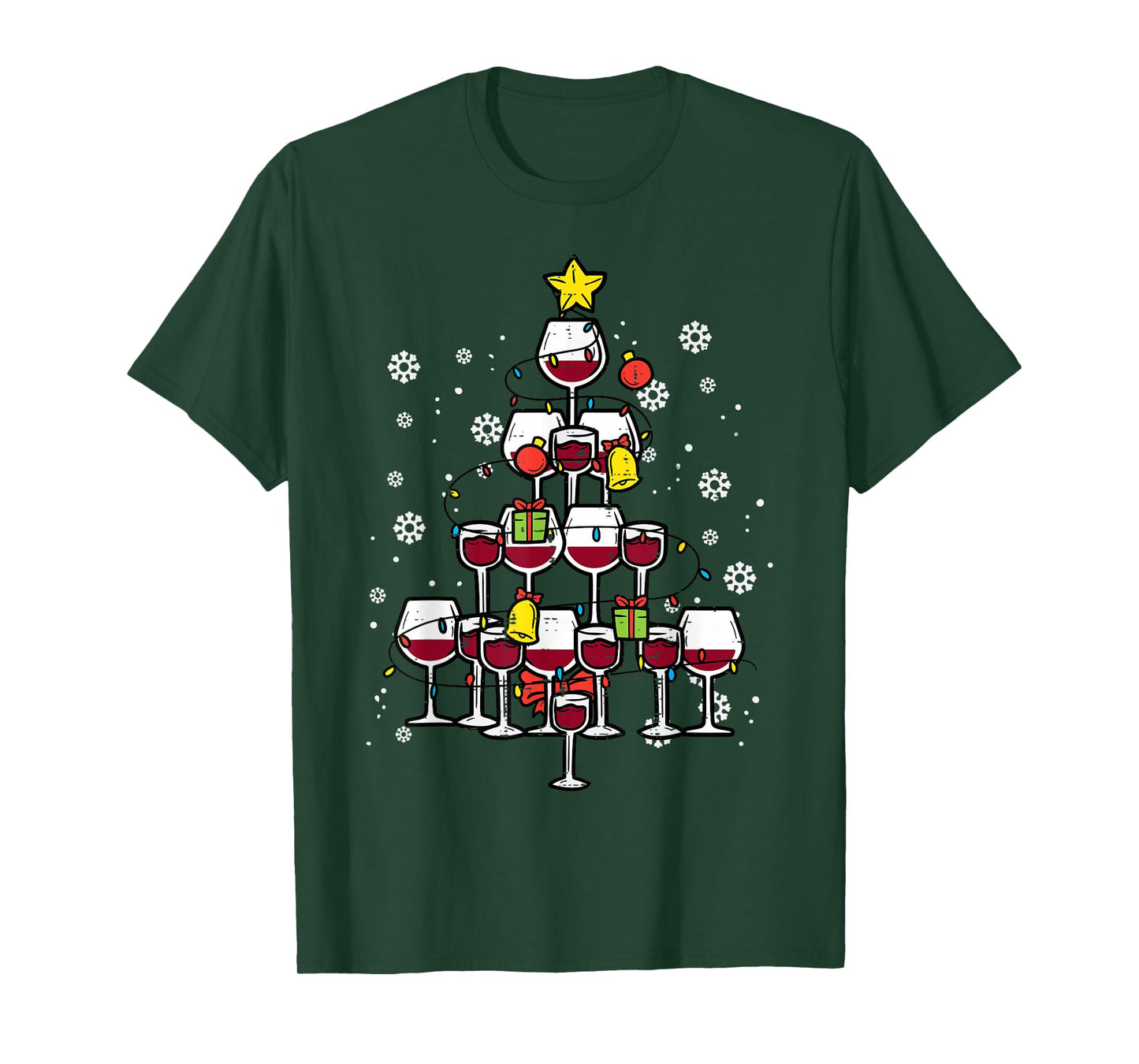 Christmas Tree Funny Winter Xmas Women Men Adult T-Shirt