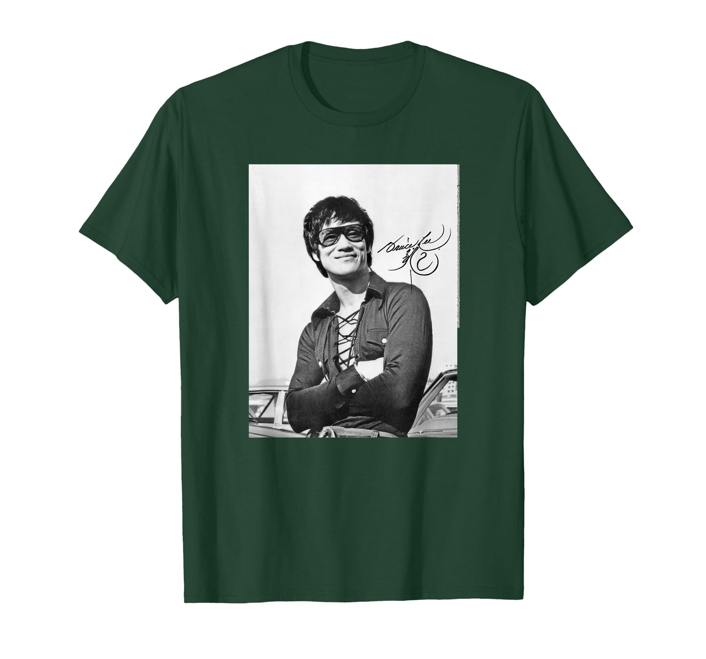 Bruce Lee Black and White Vintage Portrait Cool Pose 1970's T-Shirt
