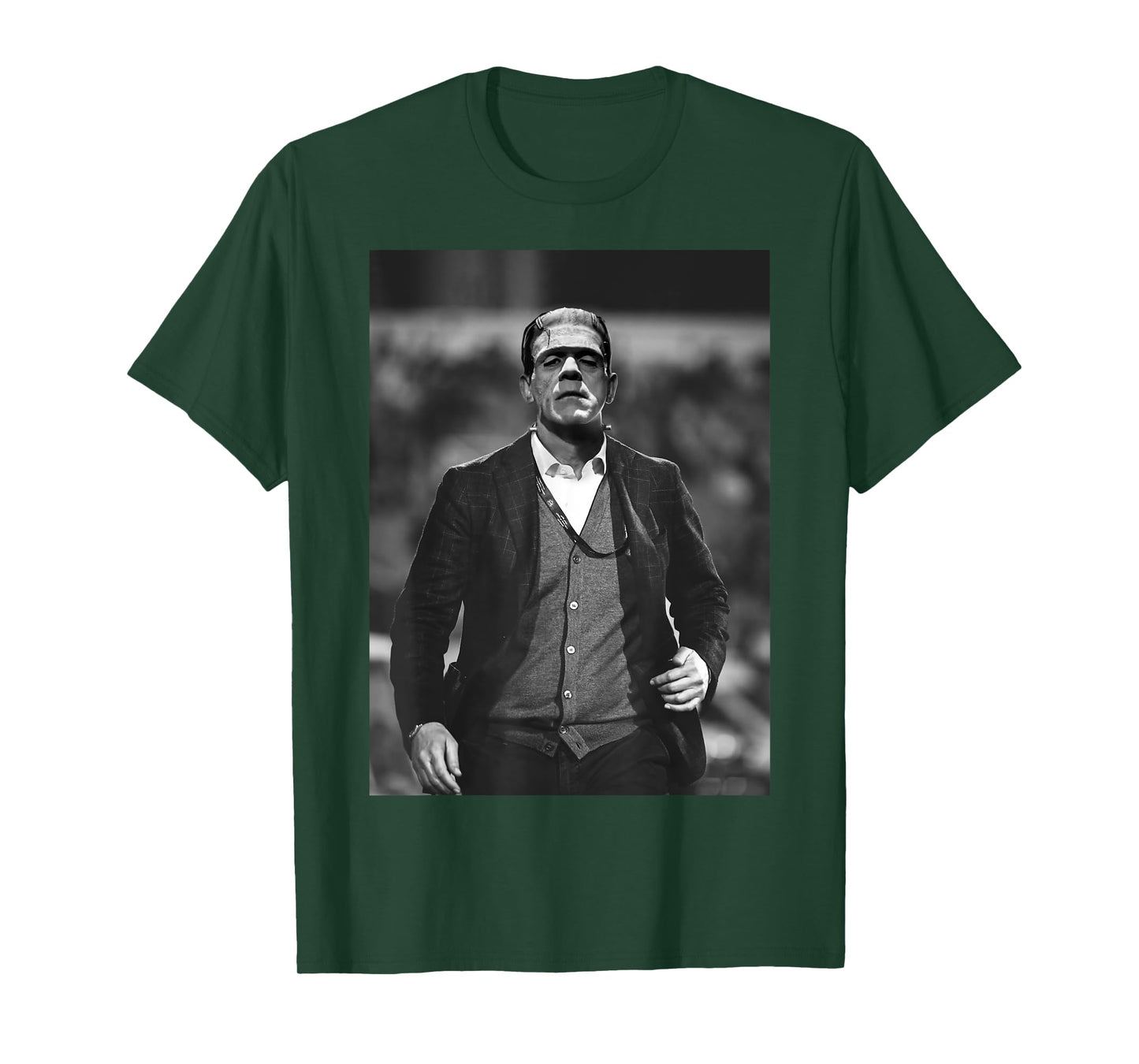 Frankenstein Cool Dapper Frankenstein Monster Suit Halloween T-Shirt Small