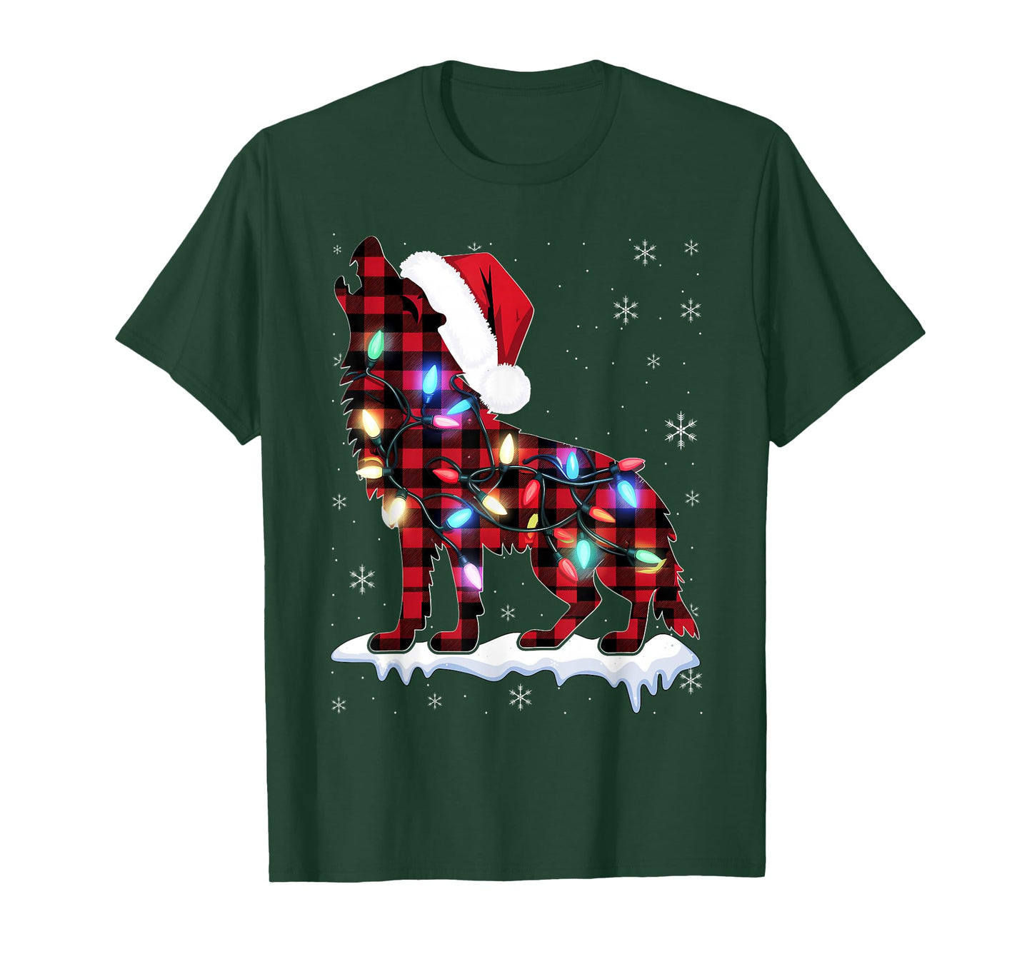 Wolf Pajama Family Matching Group Christmas T-Shirt