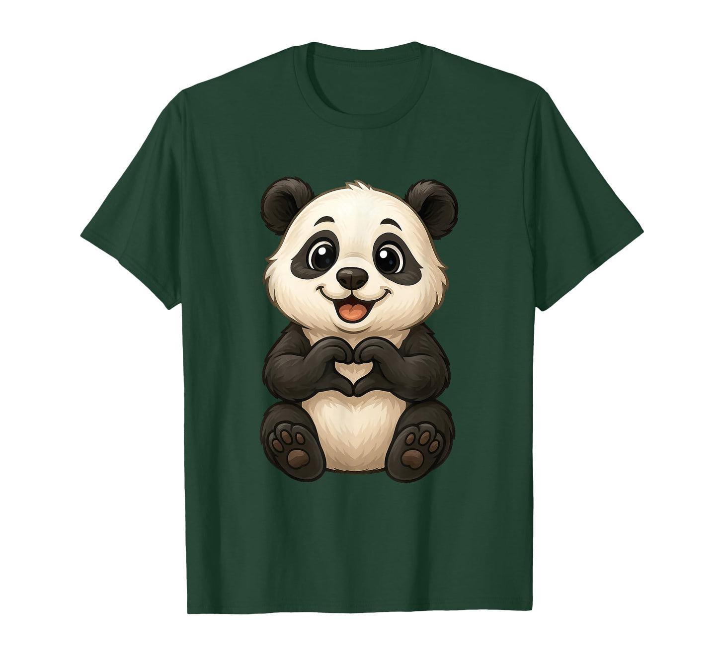 Panda with heart | Sweet panda bear with a heart symbol T-Shirt