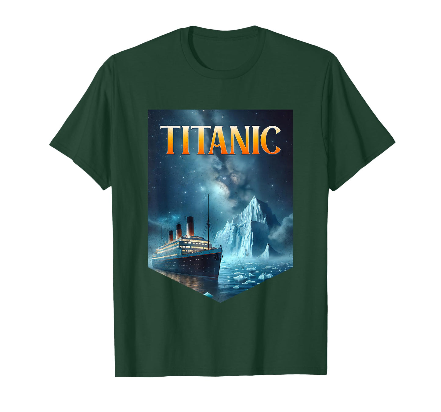 Titanic Cruise Ship Iceberg 1912 RMS Voyage Men Women Kids T-Shirt