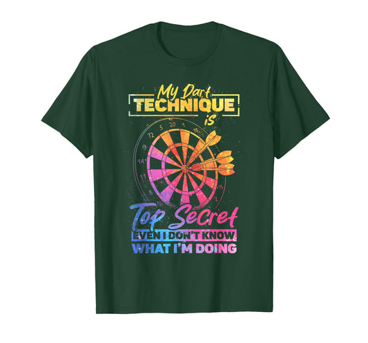 Darts Dart Funny Dart Player Dartboard T-Shirt, Small