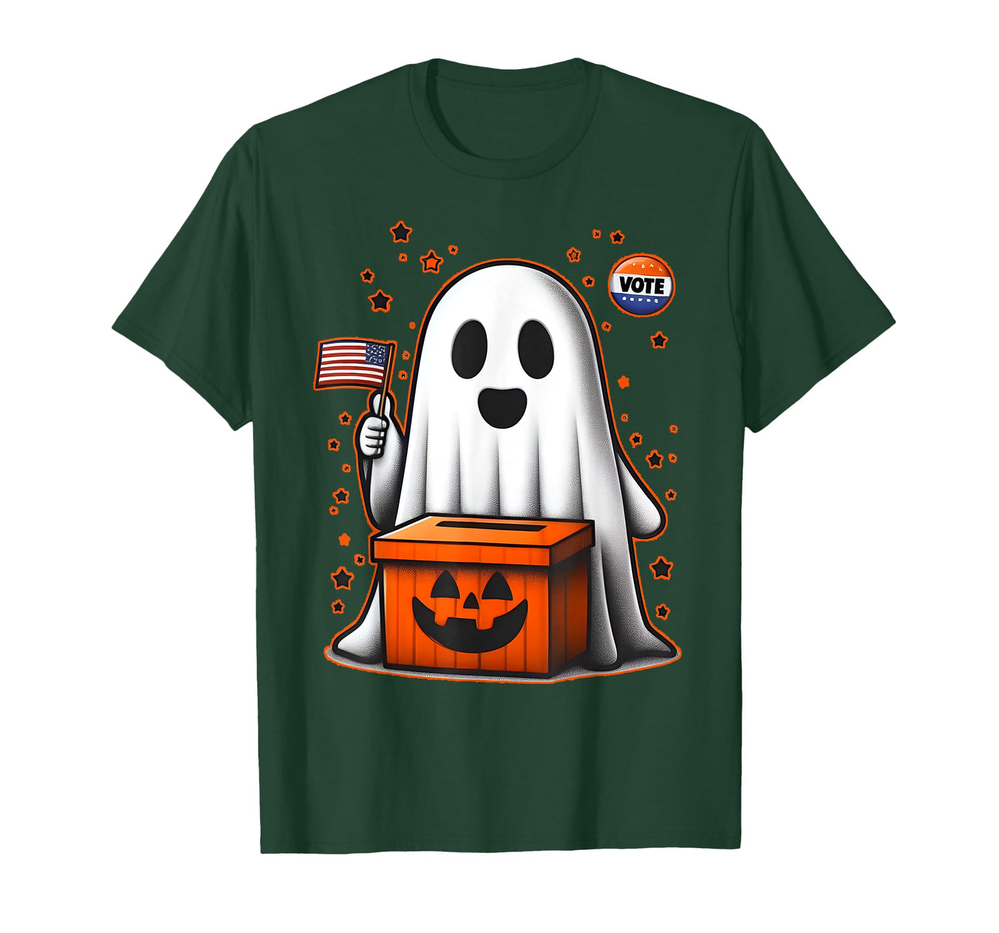 Vote Halloween Ghost Spooky Election Political Kids Adults T-Shirt