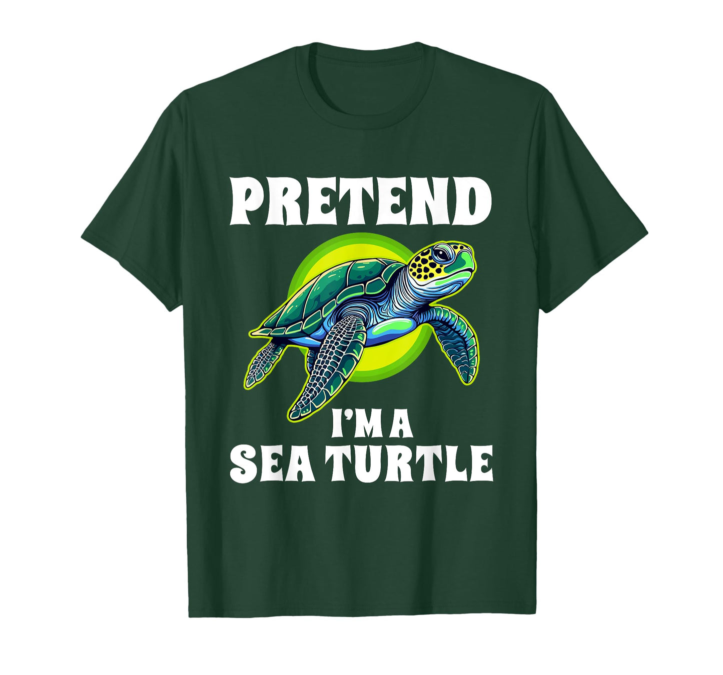 Pretend I'm A Sea Turtle Halloween Costume T-Shirt