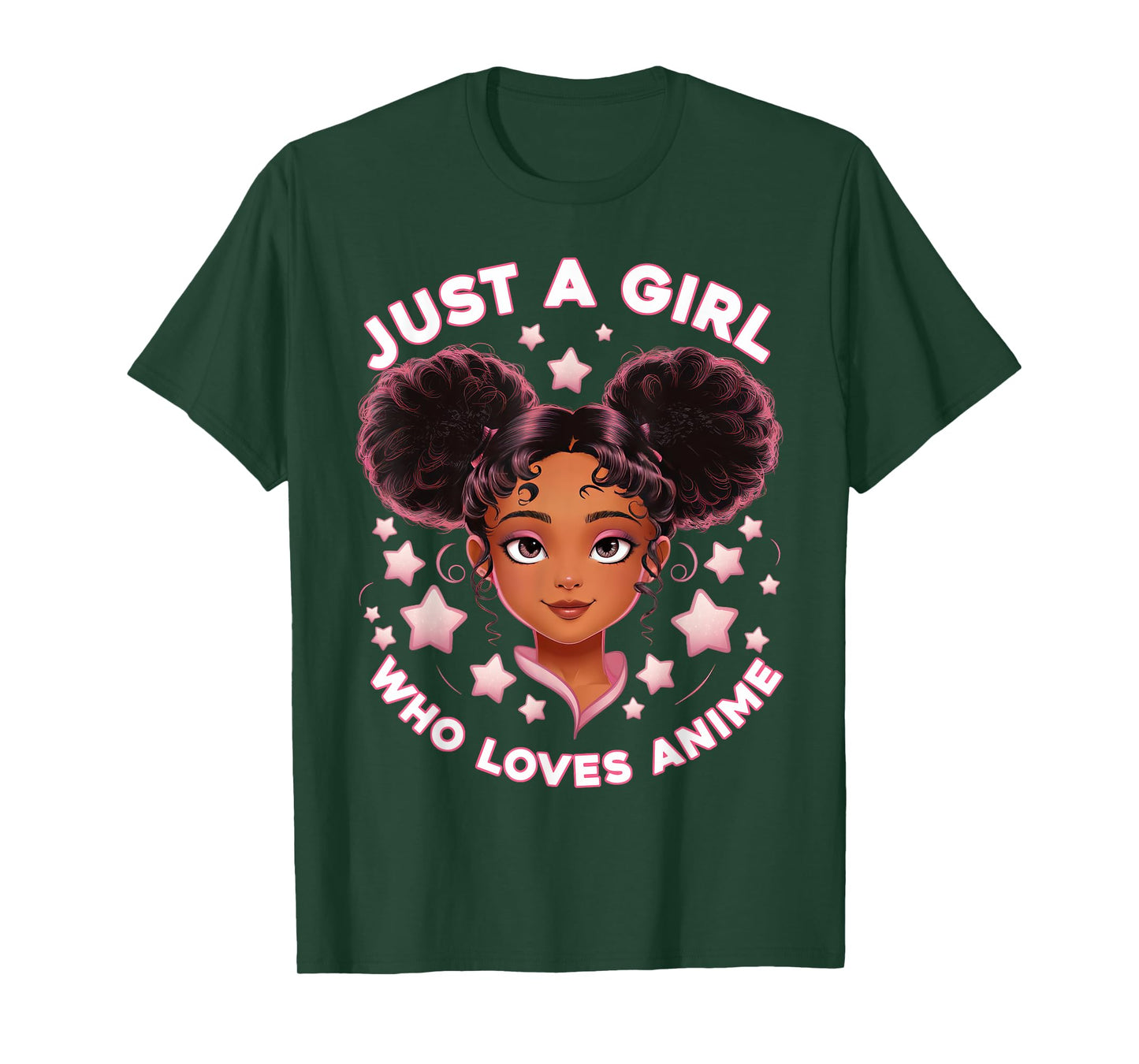 Just A Girl Who Loves Anime Otaku Merch African American T-Shirt
