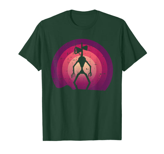 Siren Head Lazy Halloween Costume Retro Cryptid Creepy T-Shirt