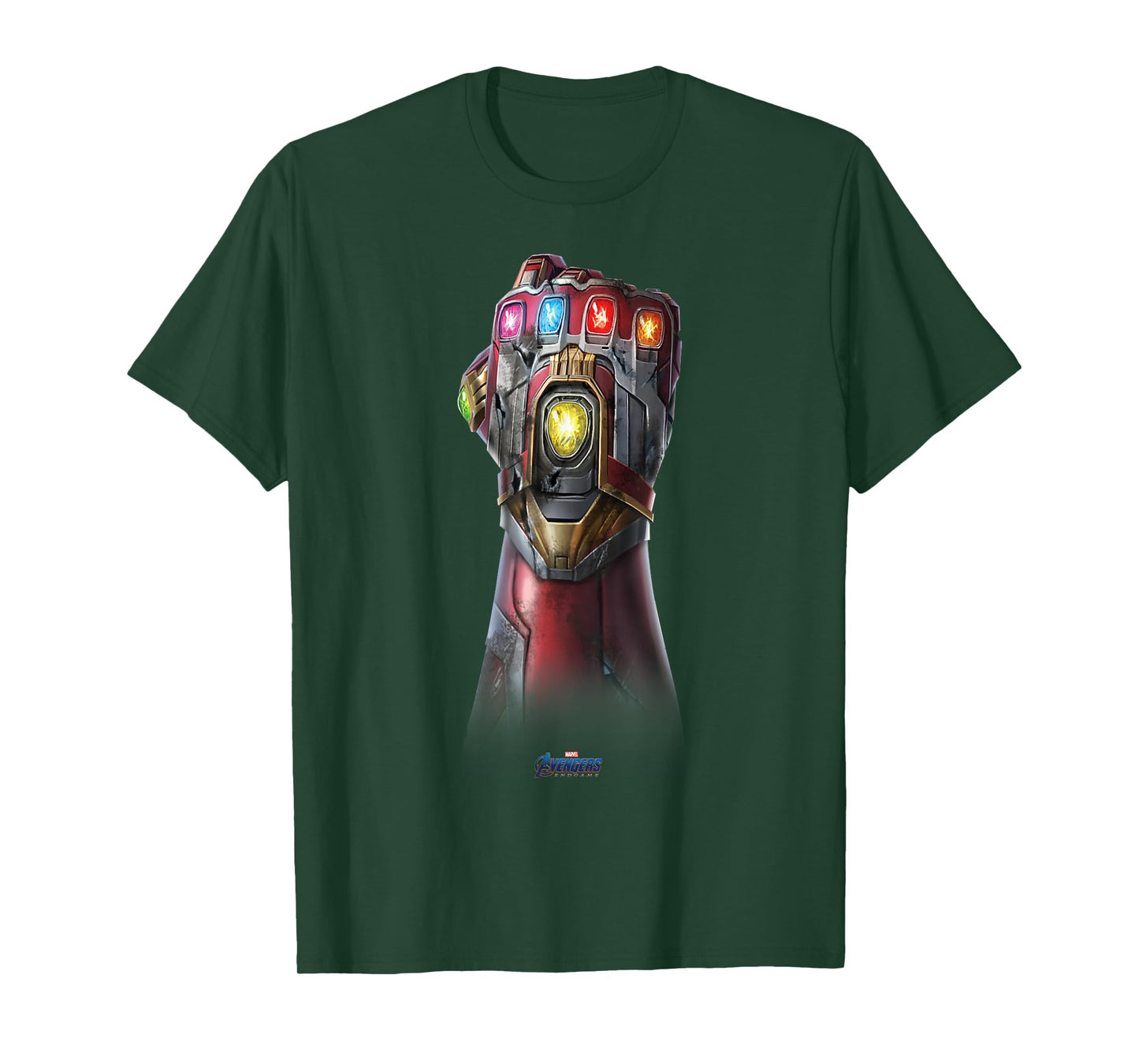 Marvel Avengers Endgame Infinity Stone Gauntlet Color Logo T-Shirt