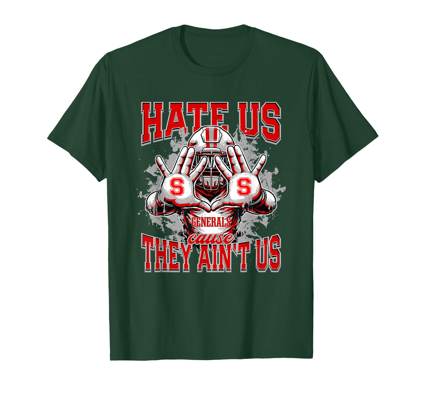 Sheridan Generals Logo Hate Us Cause They Ain't HS T-Shirt