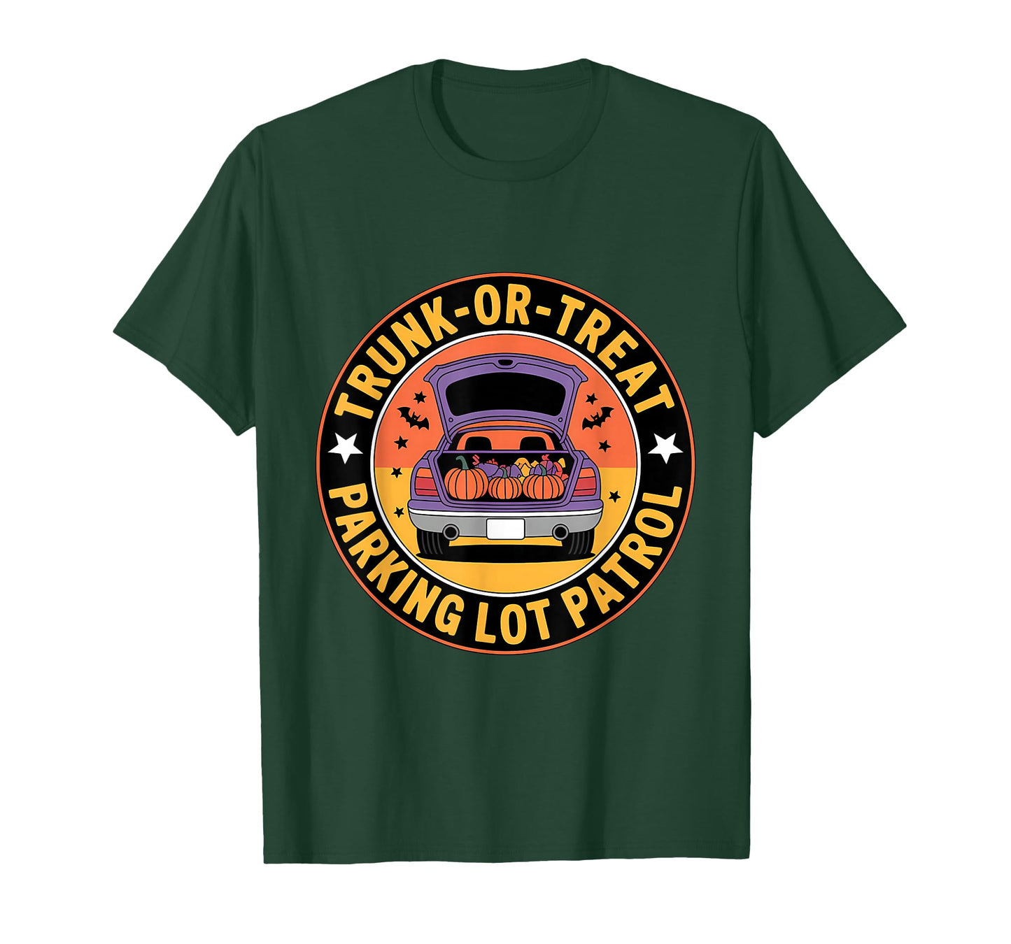 Trunk or Treat Parking Lot Patrol Squad Halloween T-Shirt