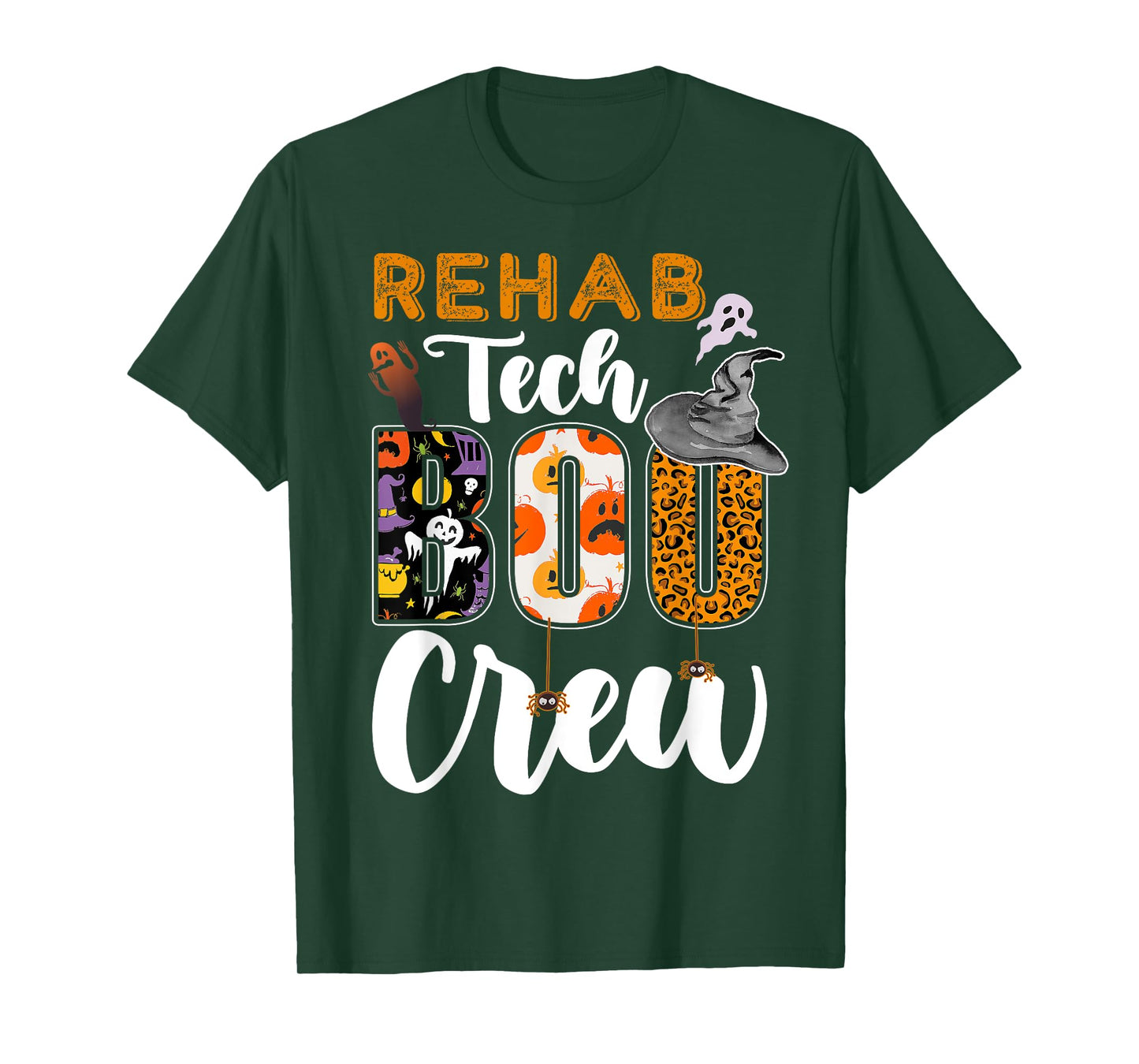 Rehab Tech Boo Crew Halloween Matching Rehabilitation T-Shirt