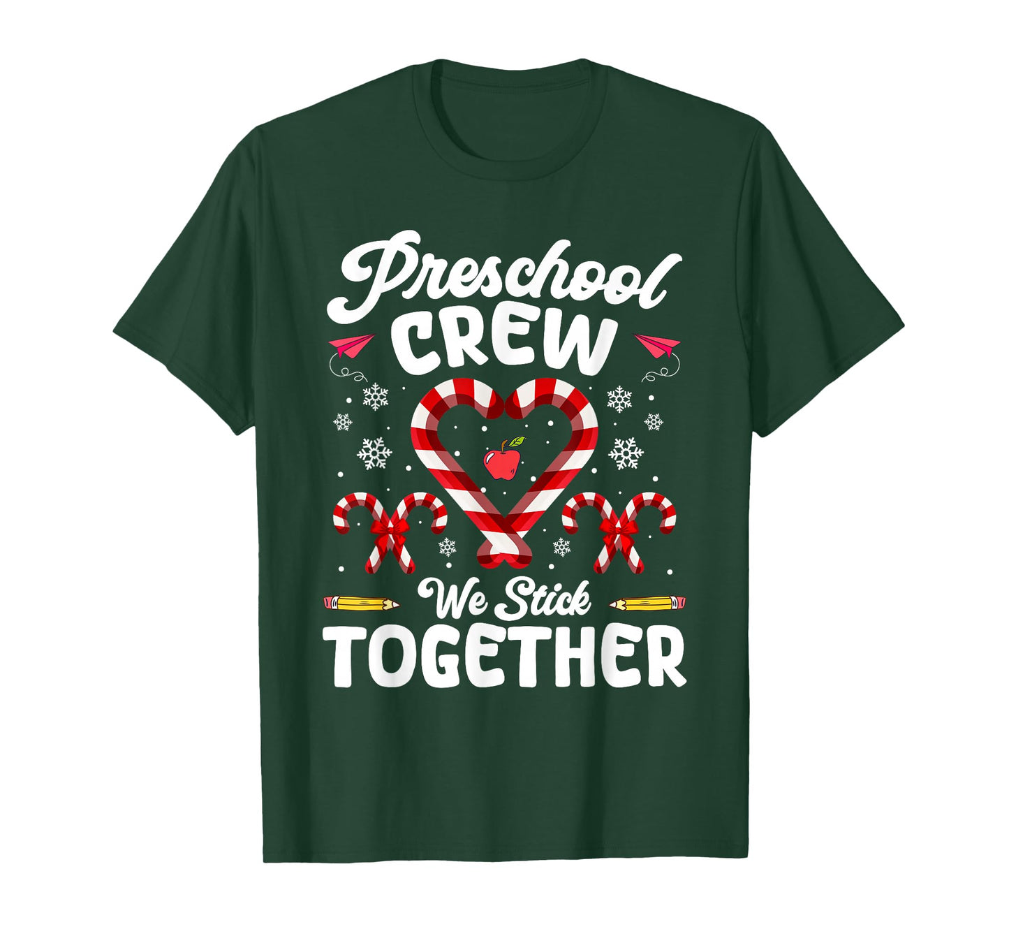 Christmas Preschool Teacher Holiday Family Matching Xmas T-Shirt