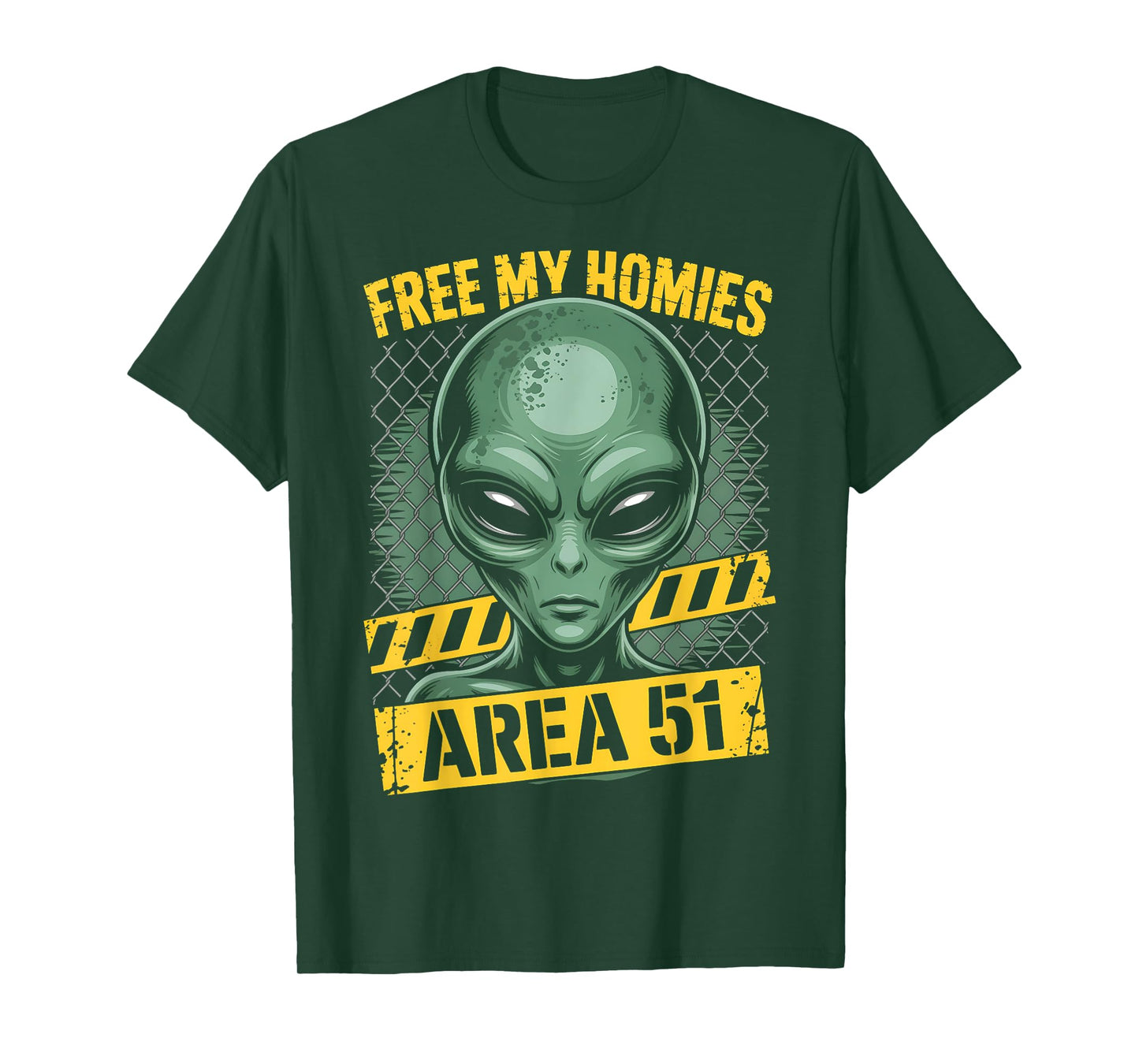 Free My Homies Area 51 Funny Alien UFO Boys Kids Men Women T-Shirt