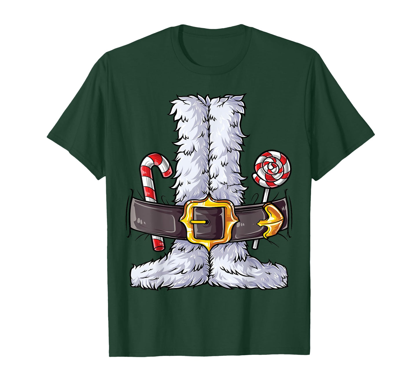 Santa Claus Costume Christmas Boys Kids Men Xmas Holiday T-Shirt