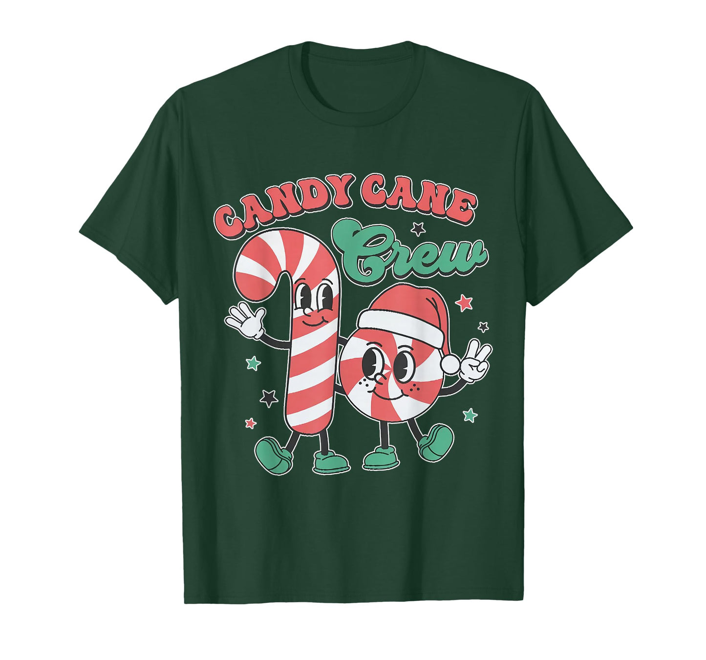 Candy Cane Crew - Funny Christmas Holiday Men Women T-Shirt