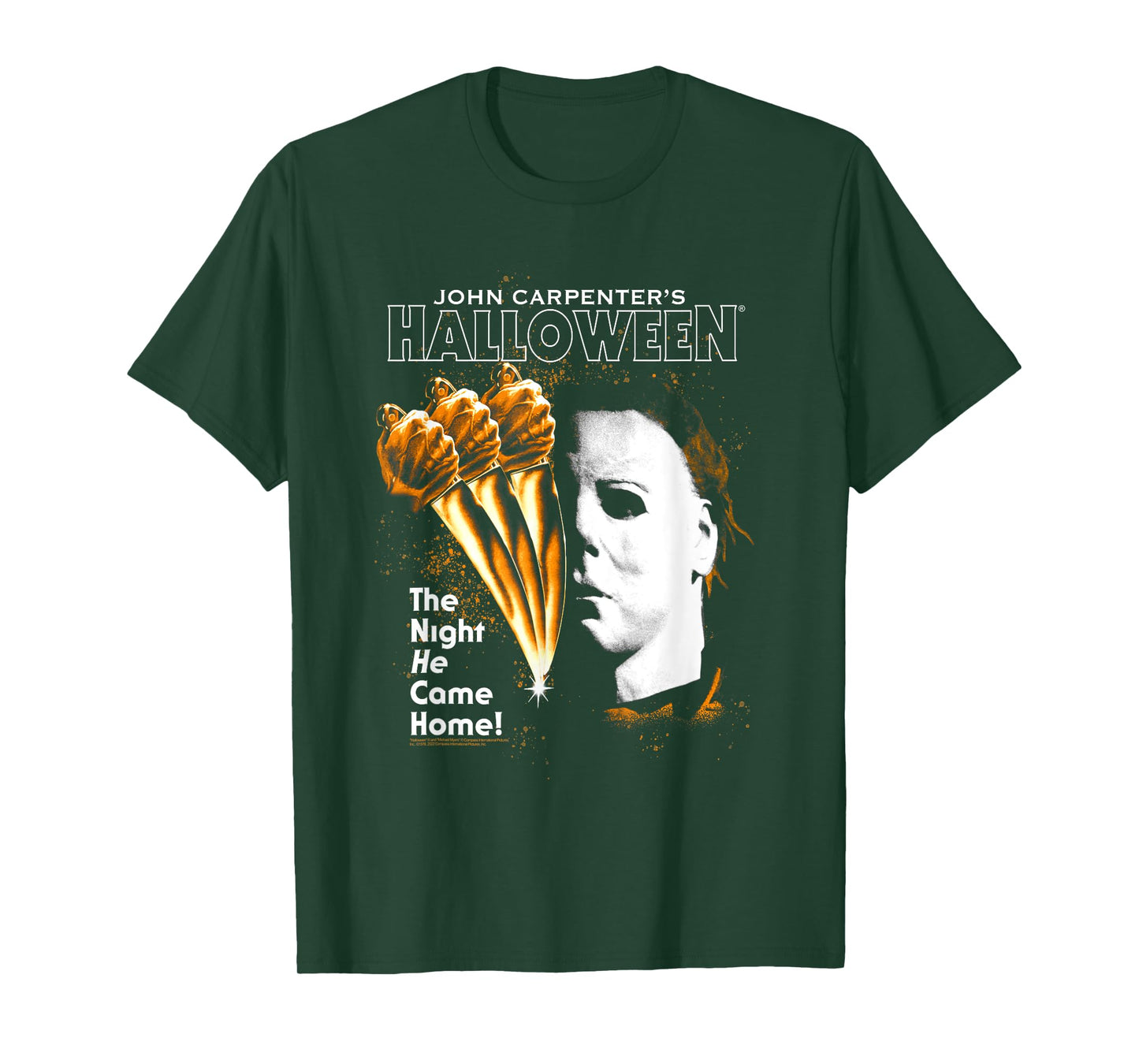 Halloween Moving Knife Poster T-Shirt