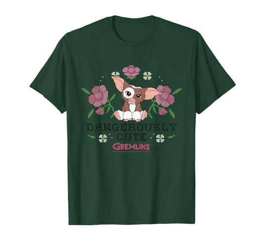 Kids Gremlins Gizmo Dangerously Cute Faux Stitched T-Shirt