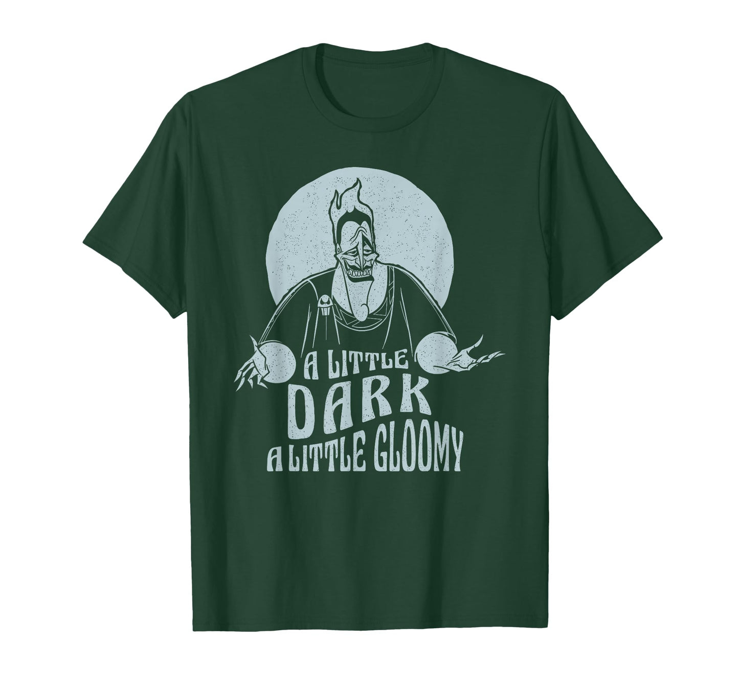 Disney Hercules Hades A Little Dark A Little Gloomy Portrait T-Shirt Small