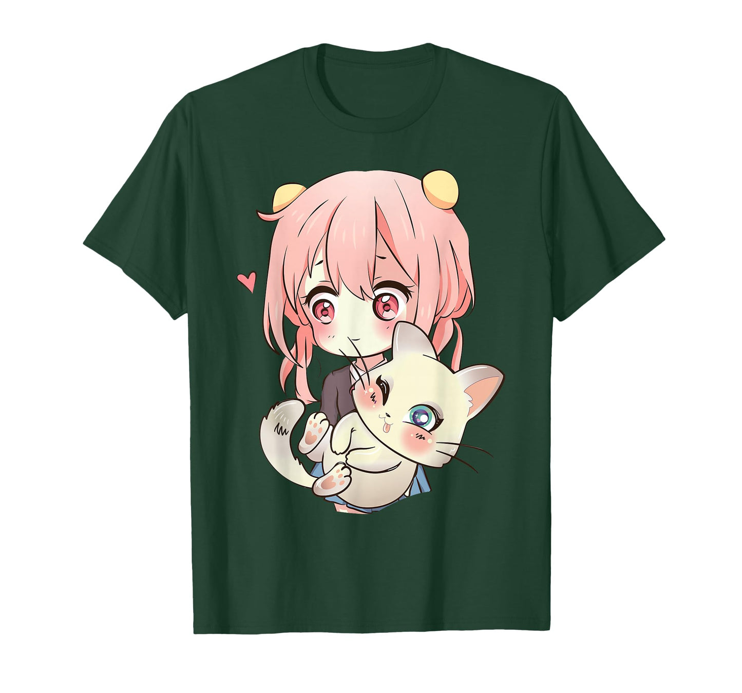 Anime and Cats Lover for Teen Manga Kawaii Graphic Otaku T-Shirt