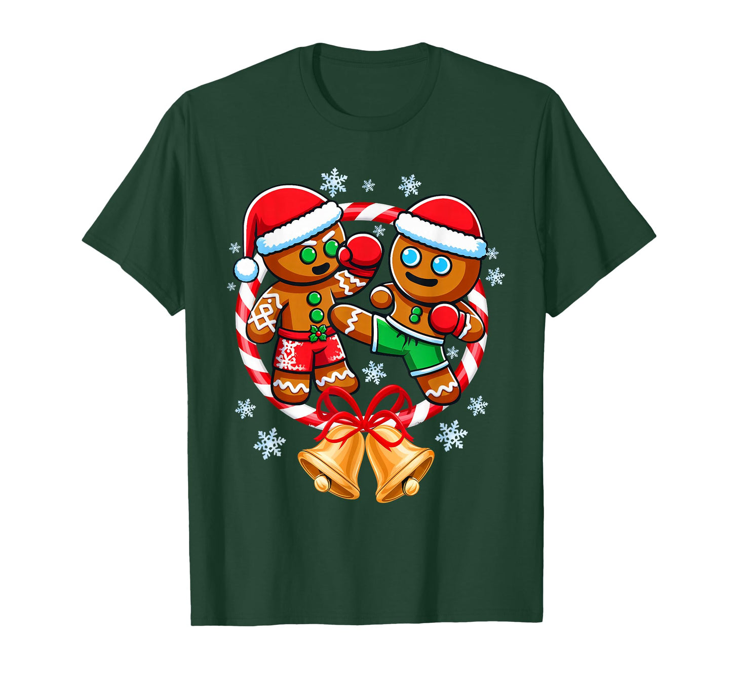 Funny Gingerbread Cookies Christmas Funny Fighting Muay Thai T-Shirt