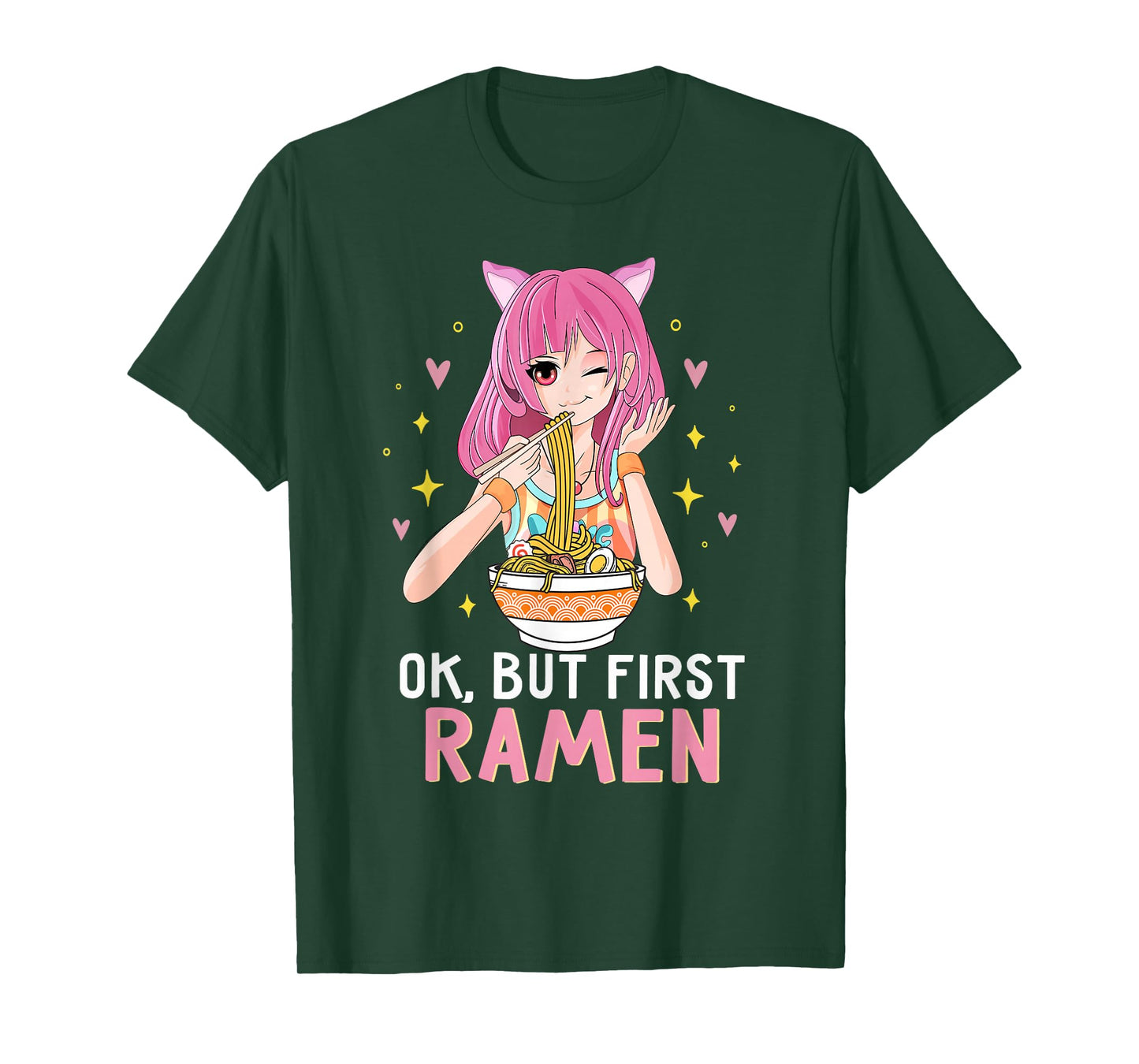 Ok But First Ramen Kawaii Ramen Lover Gifts Teen Girl T-Shirt