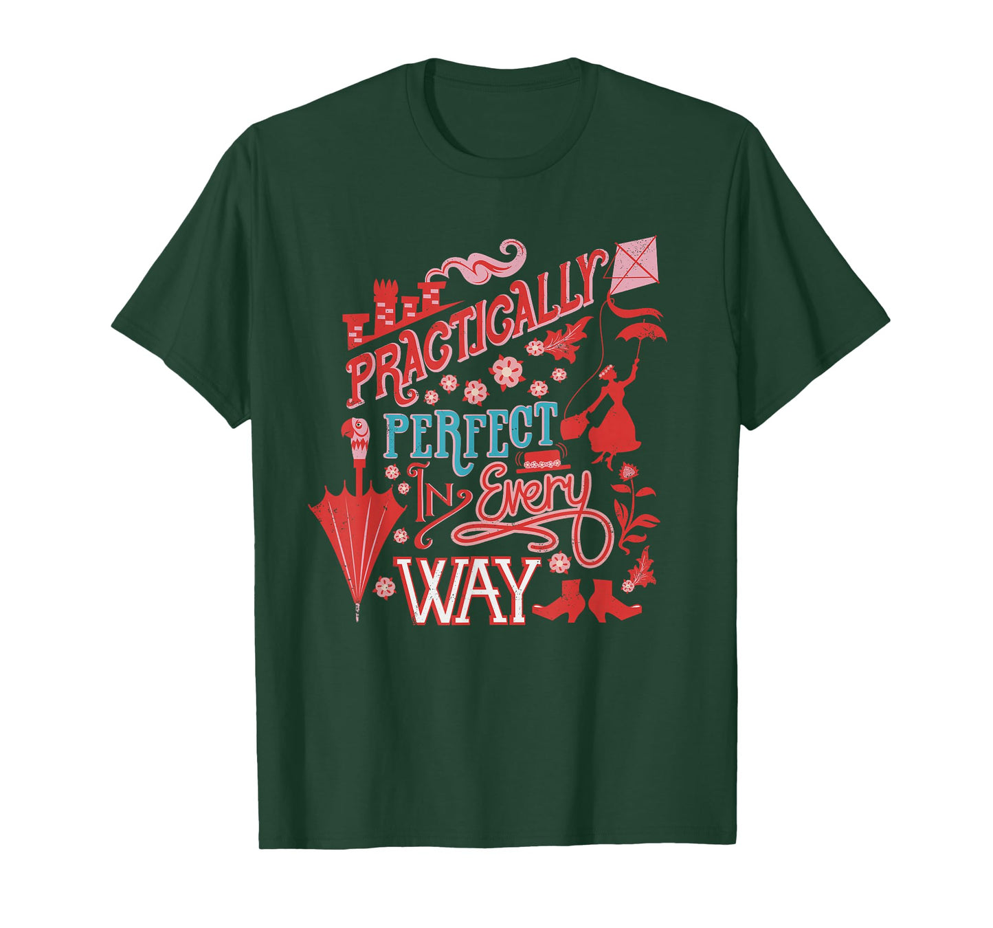 Disney Mary Poppins Practically Perfect in Every Way T-Shirt