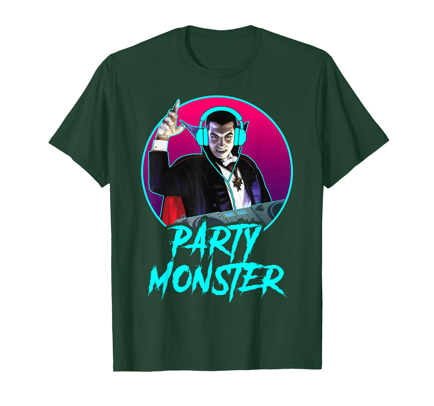 Universal Monsters Dracula Party Monster DJ T-Shirt