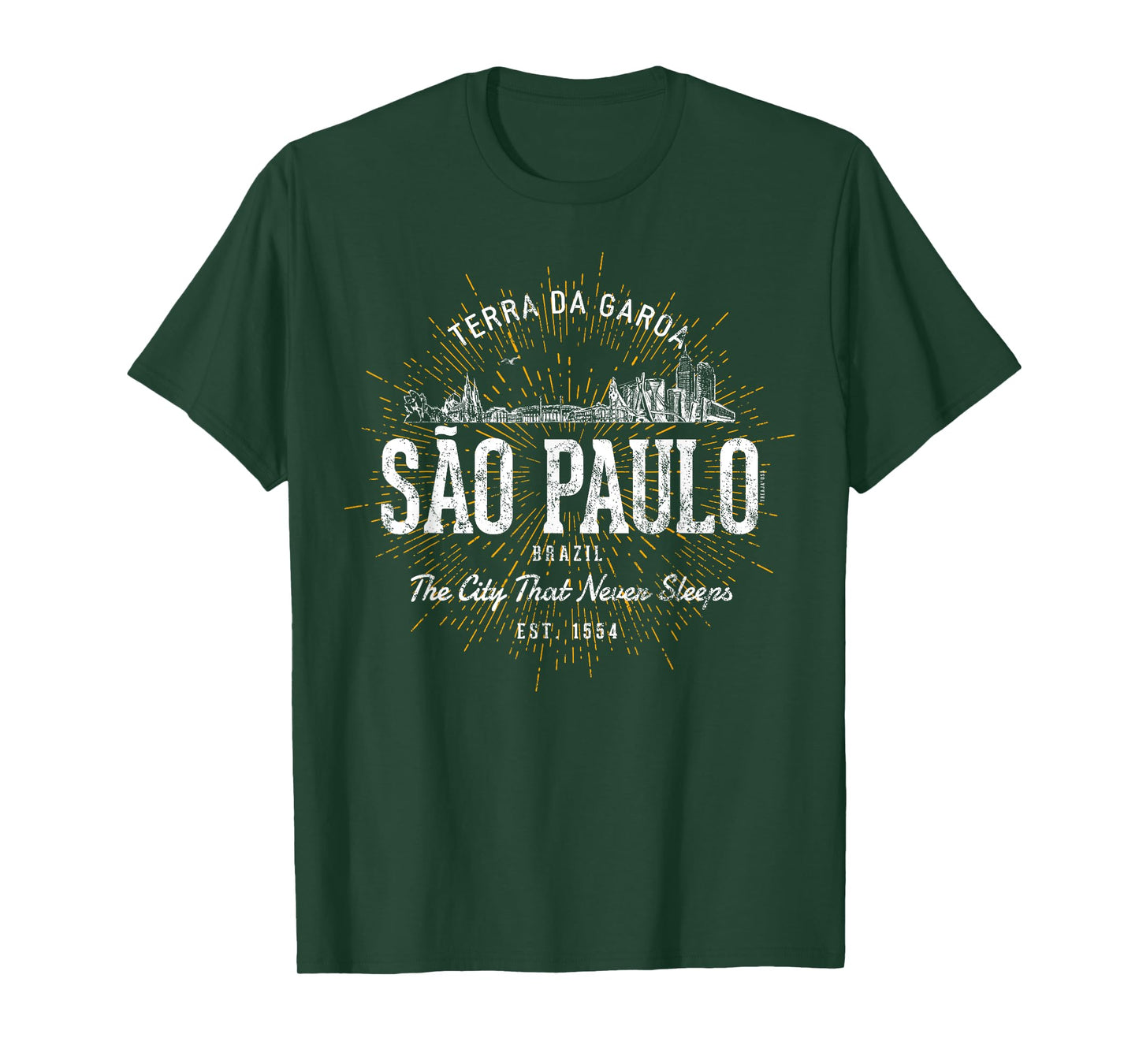 Brazil Vintage Style Retro Sao Paulo T-Shirt