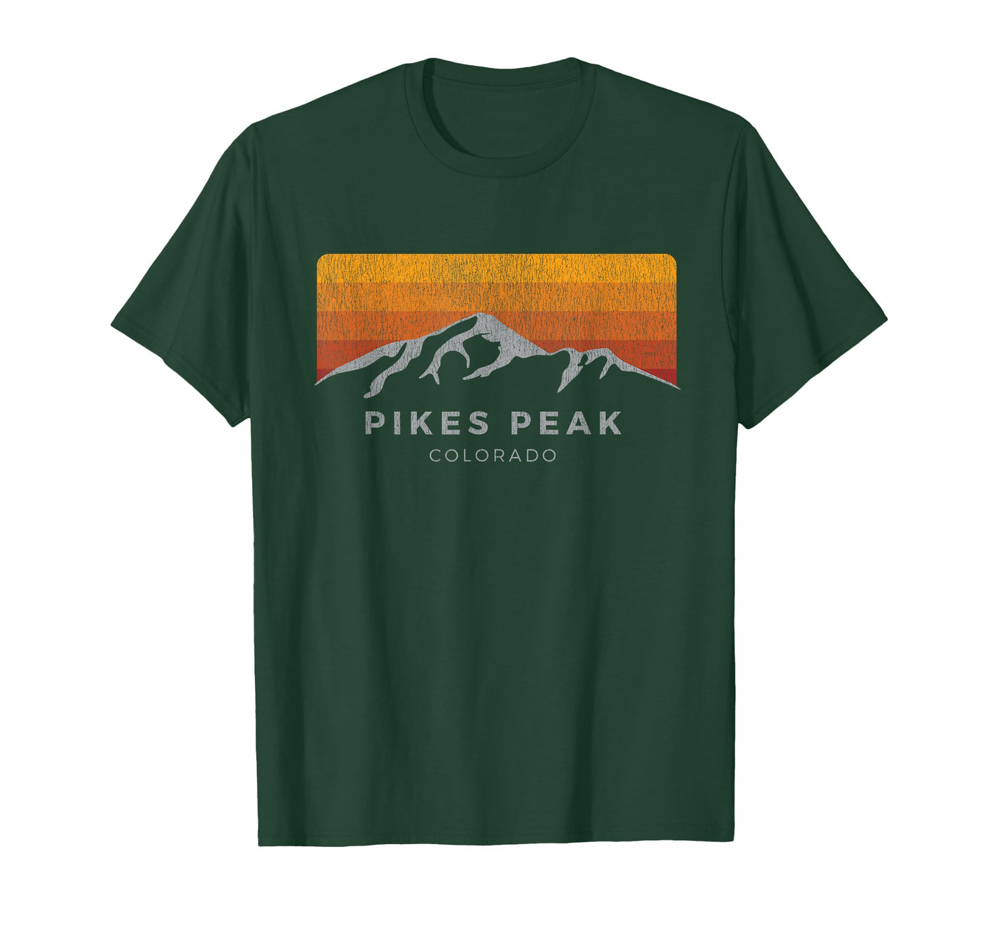 Distressed Colorado Pikes Peak T Shirt: Summer Edition Men Women T-Shirt