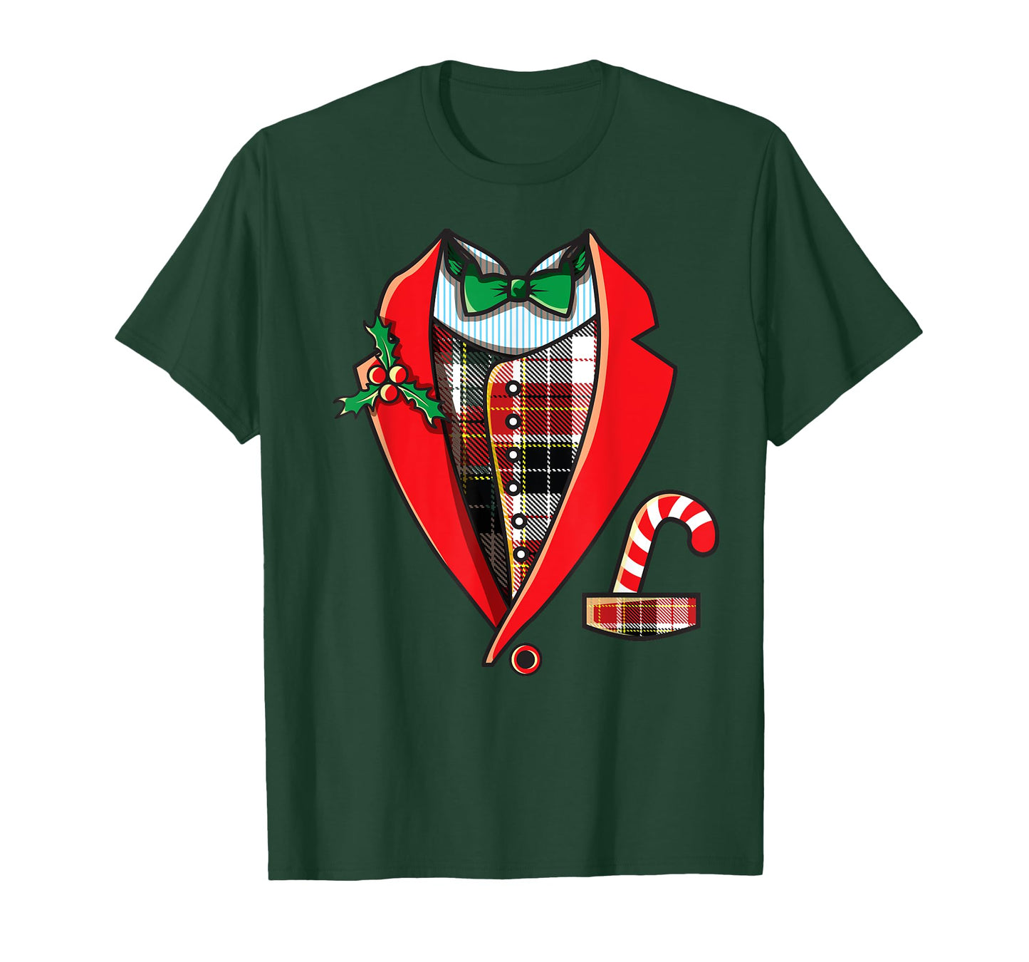 Christmas Tuxedo Shirt Funny Family Pajama Party Gift T-Shirt