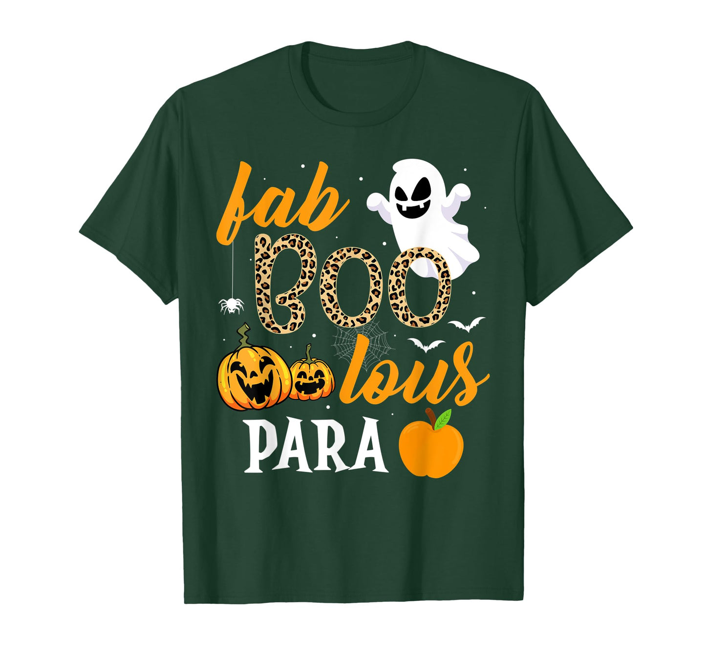 Fab Boo Lous Para Ghost Funny Halloween Costume Teaching T-Shirt