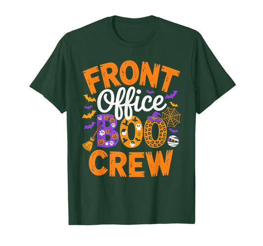 Front Office Boo Crew Spooky Halloween Matching Group Outfit T-Shirt