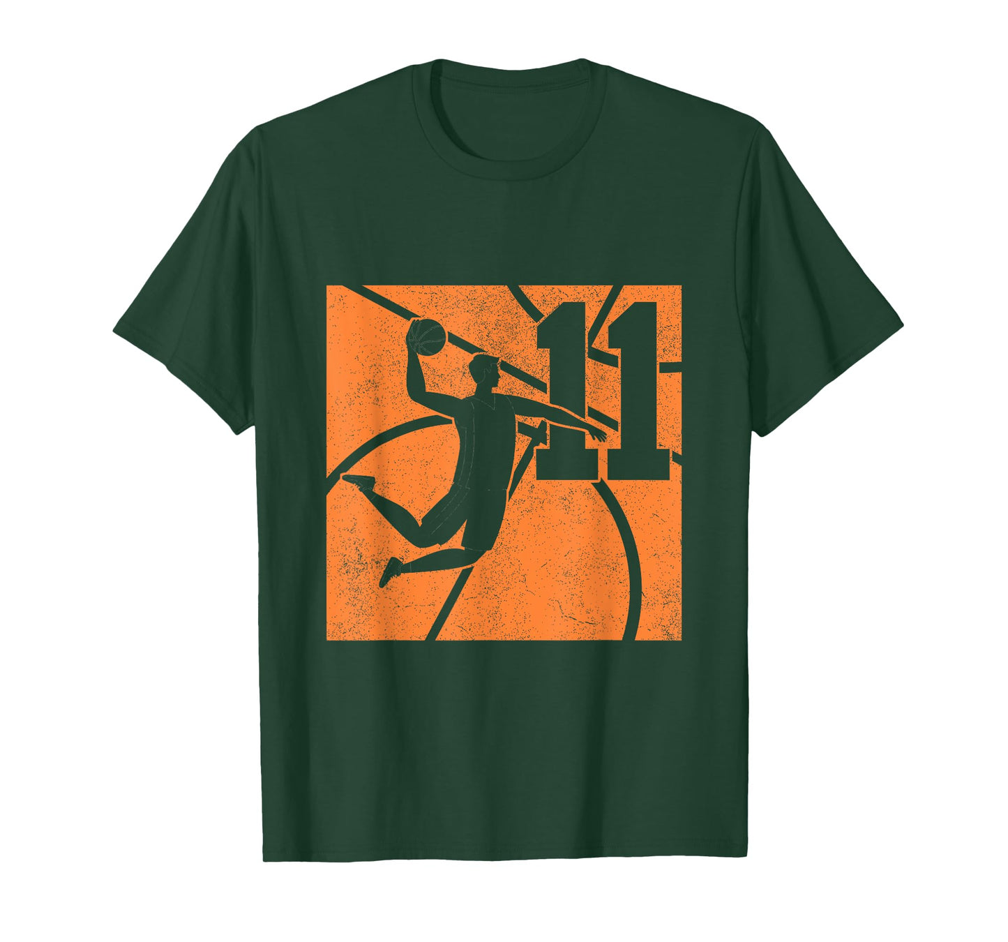 11 Year Old Basketball Dunk 11th Birthday Party Themed Boys T-Shirt