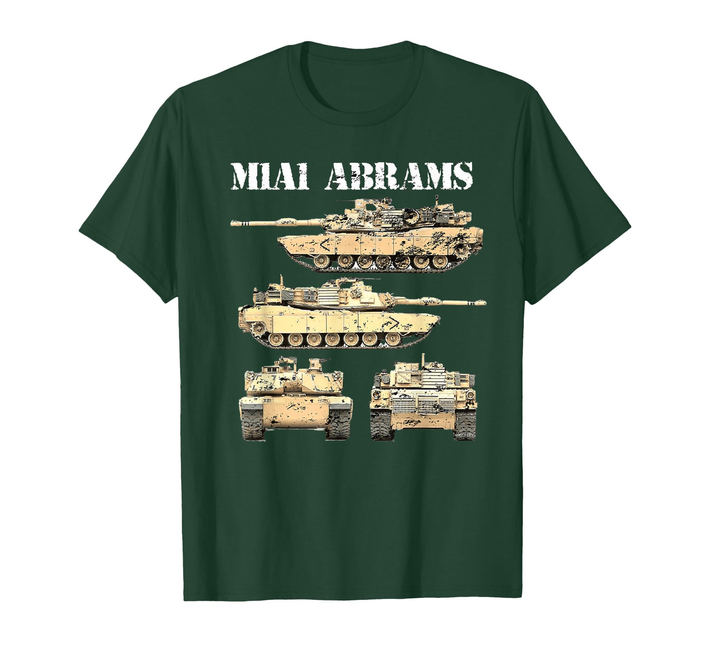 M1A1 Abrams Battle Tank Driver US Army Tanks Enthusiast T-Shirt