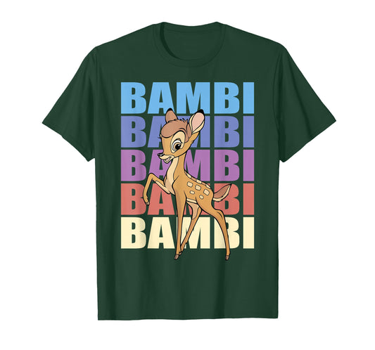 Disney Bambi Name Stack Portrait T-Shirt