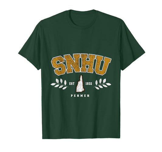 SNHU Arch Retro College University Athletic Sports Tee T-Shirt