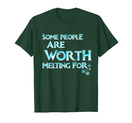 Some People Are Worth Melting For Funny Kids Cosplay Outfit T-Shirt