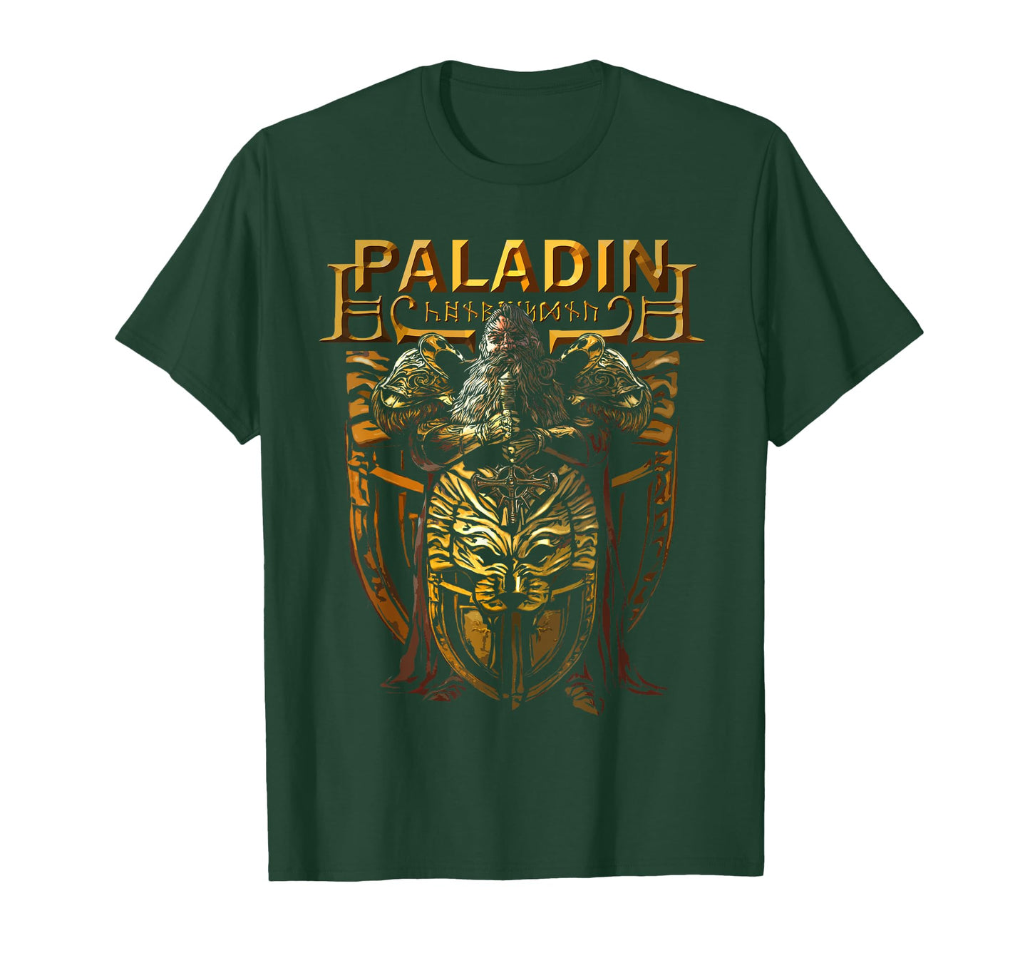 Dwarven Paladin, Dwarf Knight, Tabletop RPG Fantasy Gamers T-Shirt