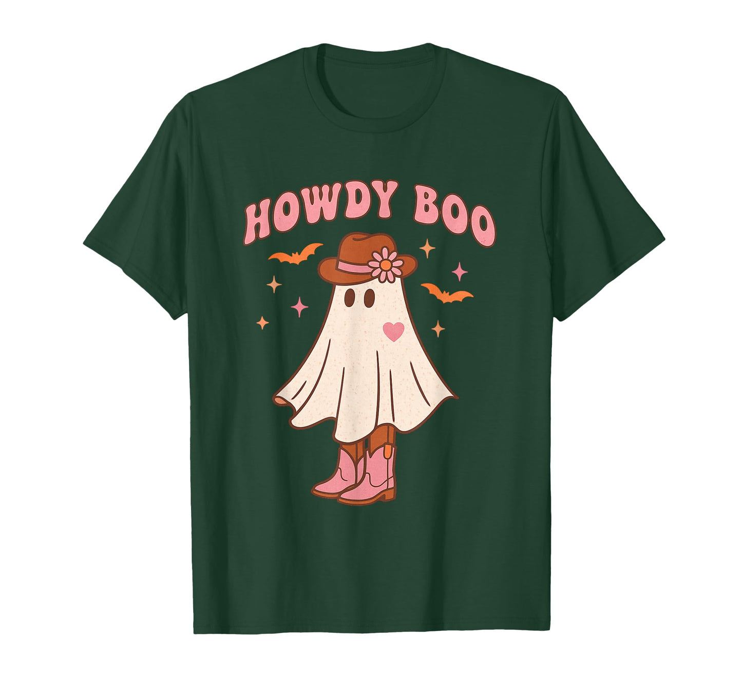 Howdy Boo Cute Western Cowgirl Ghost Halloween for Women T-Shirt