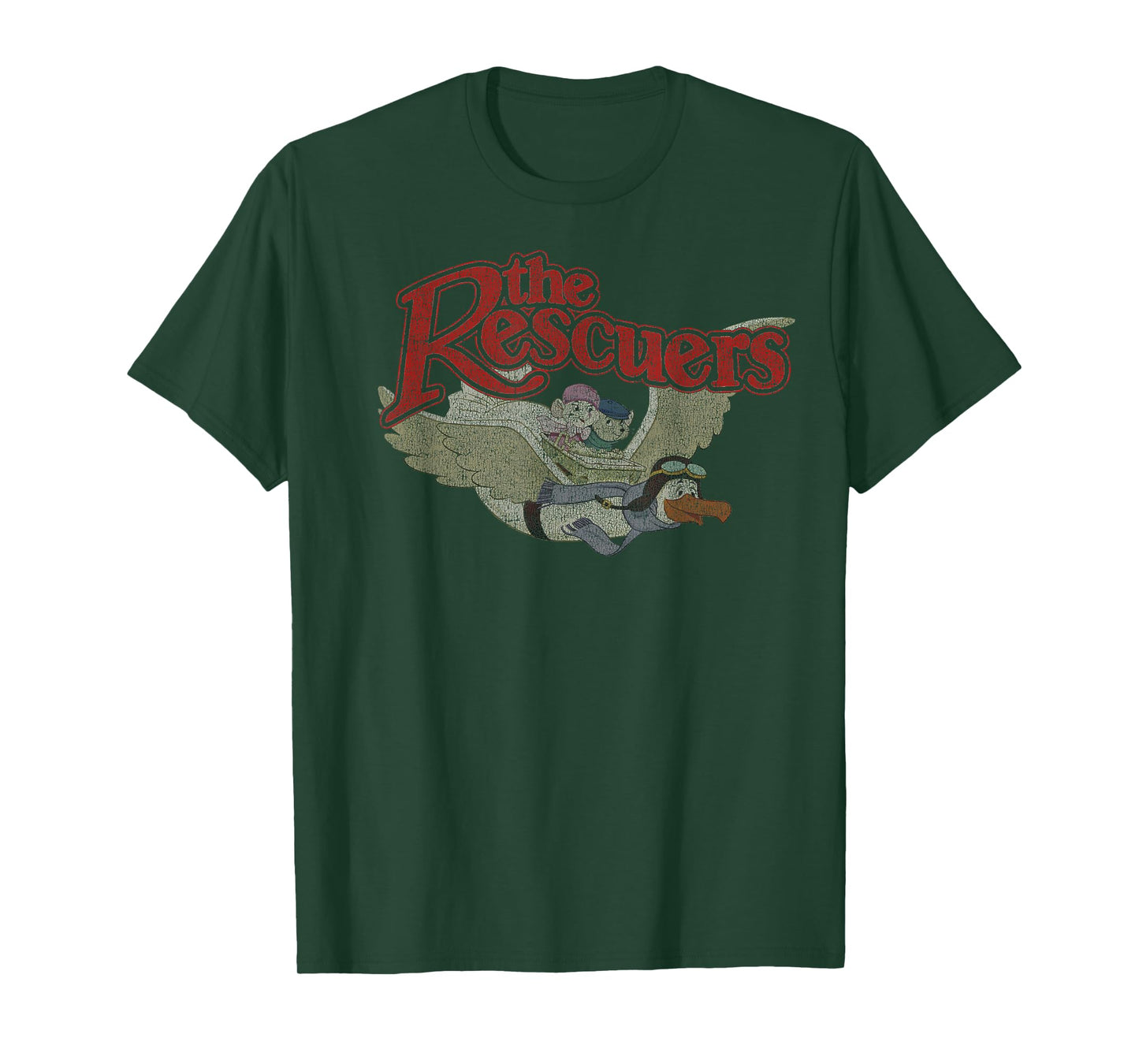 Disney The Rescuers Down Under Group Shot Movie Logo T-Shirt