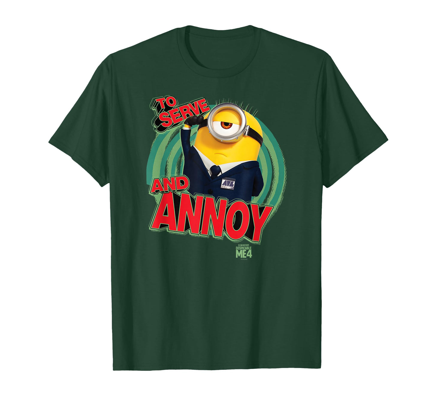 Minions Despicable Me 4 AVL To Serve and Annoy T-Shirt