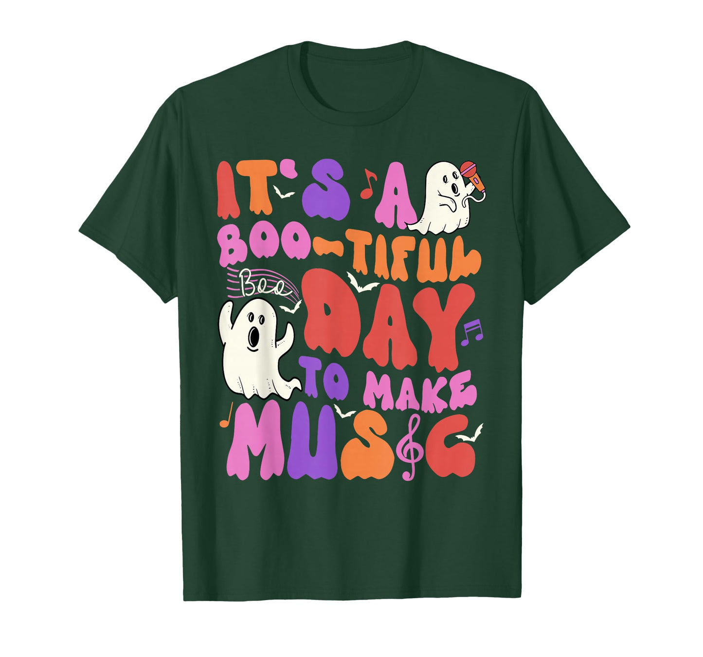 It's a Bootiful Day to Make Music Halloween Music Teacher T-Shirt