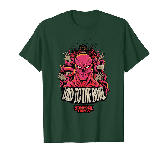 Stranger Things Halloween Vecna Bad To The Bone Big Poster T-Shirt