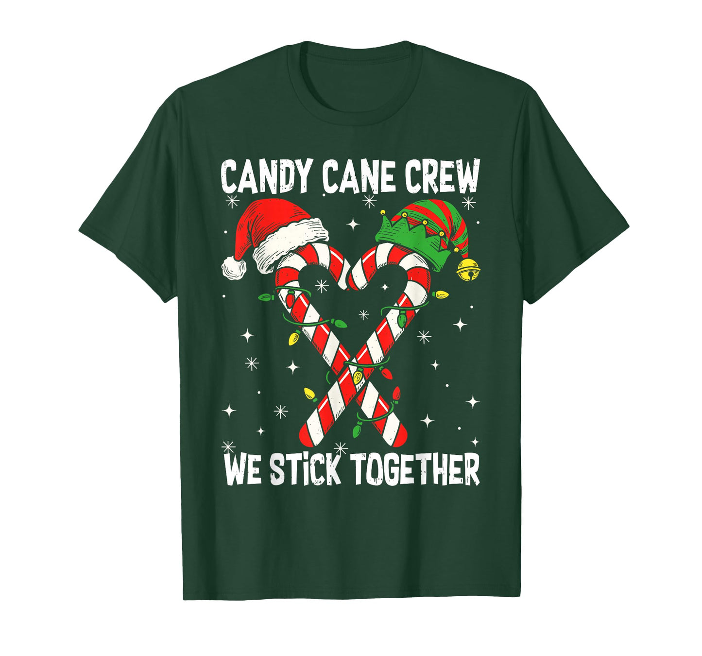 Candy Cane Squad Christmas Shirt Family Matching Pajamas T-Shirt