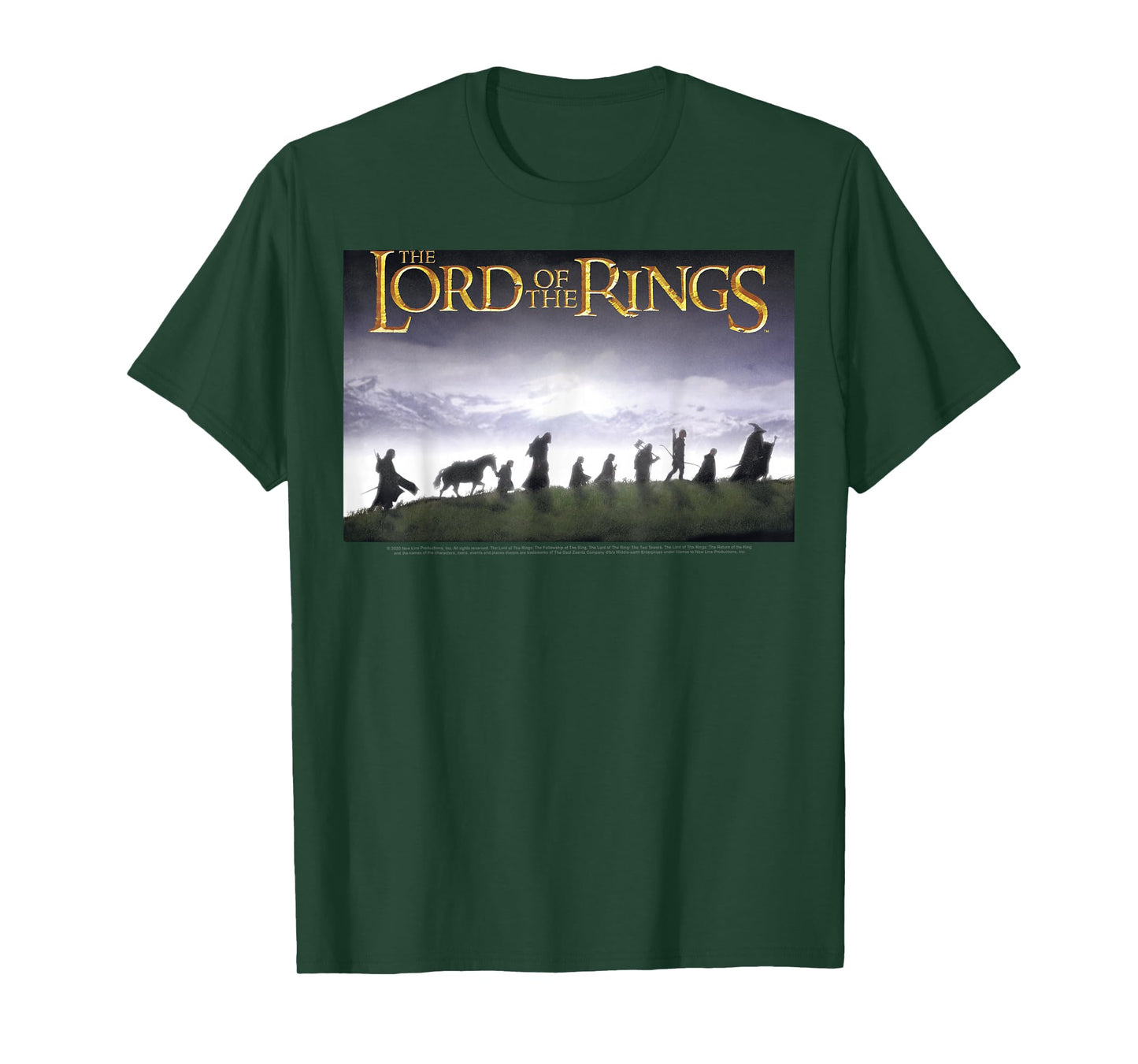 The Lord of The Rings Fellowship Poster T-Shirt