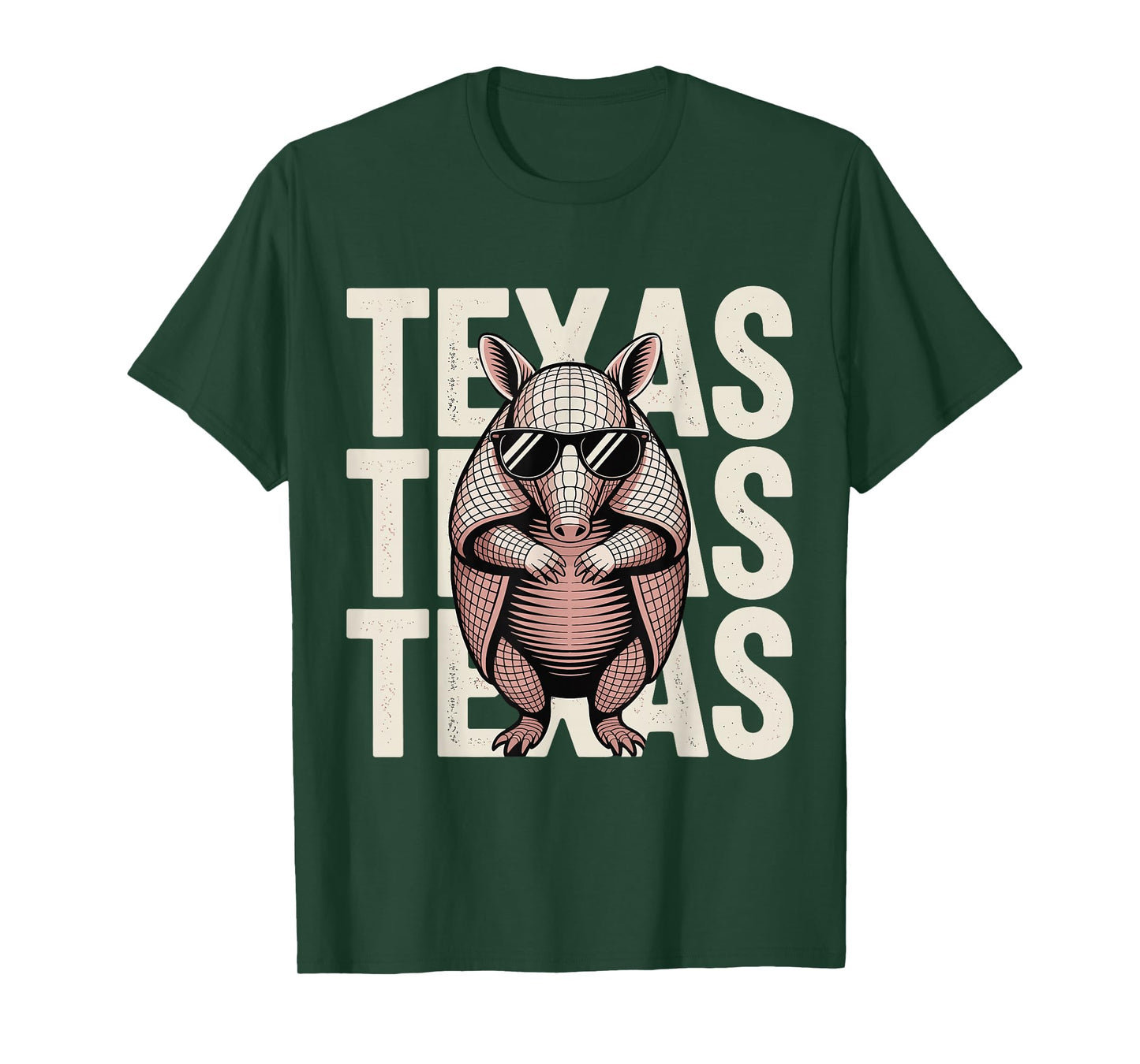 Cool Armadillo Sunglasses Funny Texas State Pride tee T-Shirt