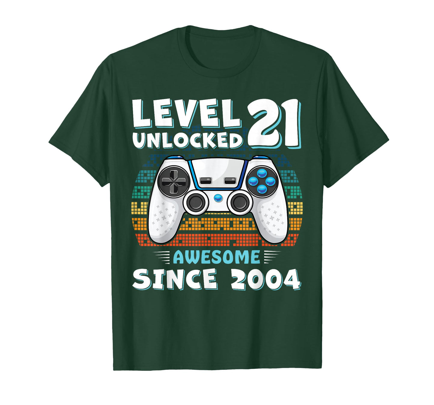 21 Year Old BDay Decorations Men Boy 21yr 2004 21st Birthday T-Shirt