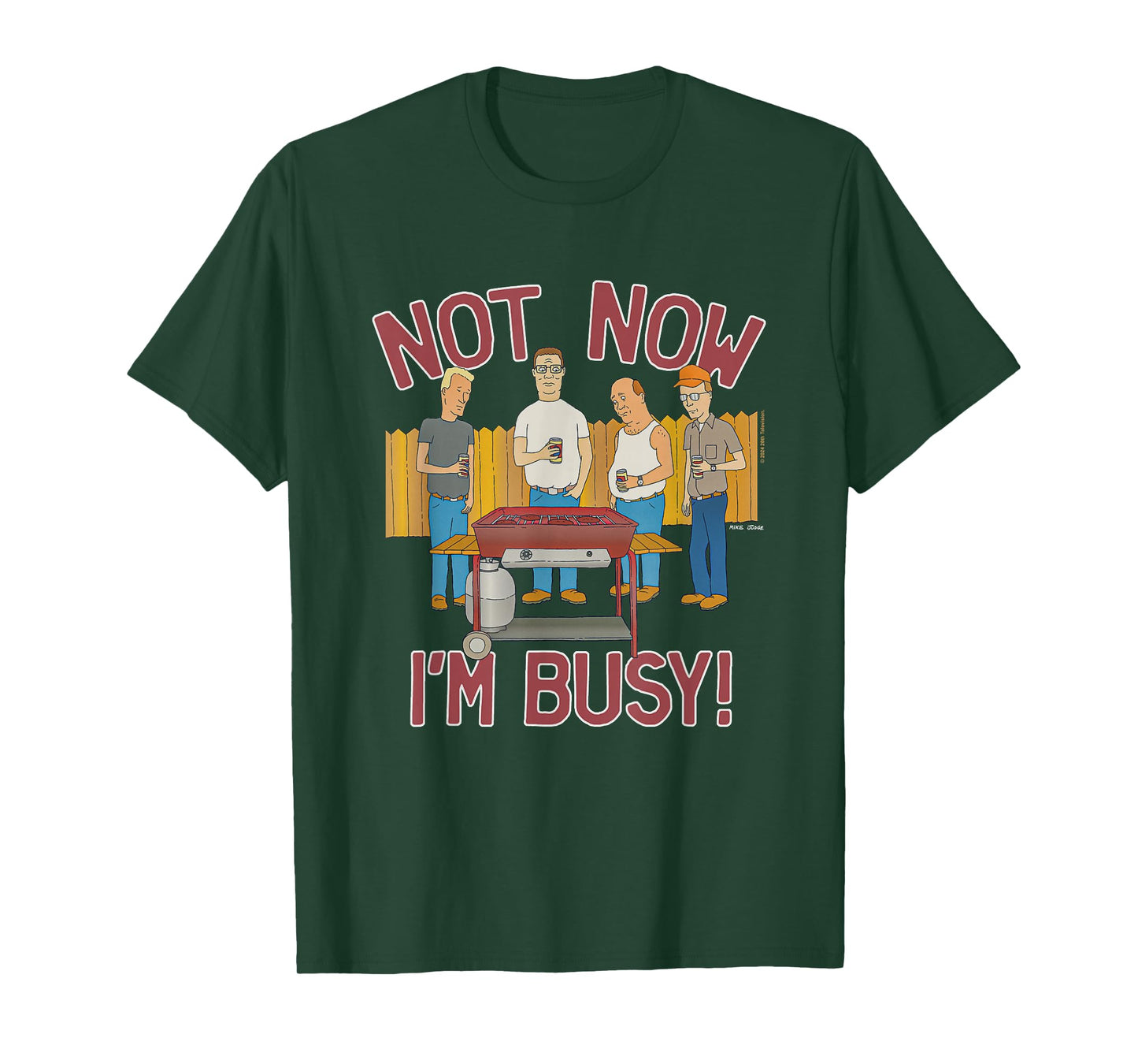 King Of The Hill Iconic Characters Not Now I'm Busy! Poster T-Shirt