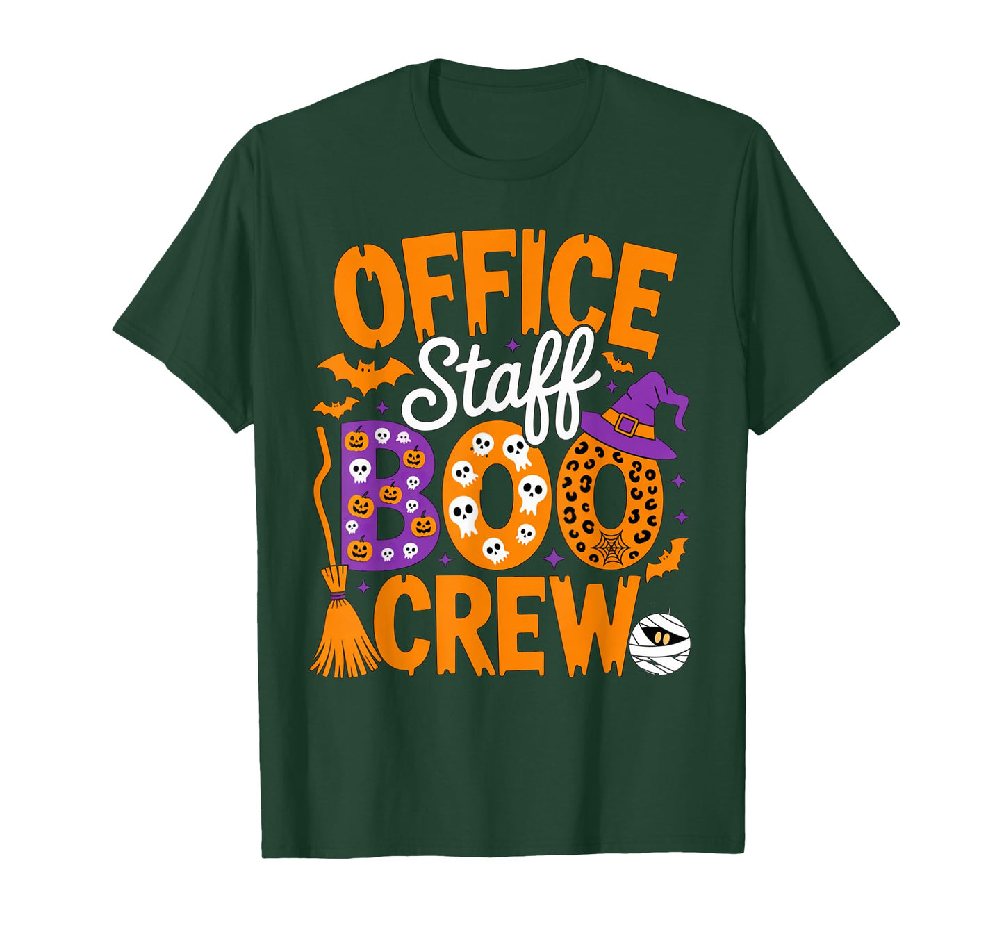 Office Staff Boo Crew Matching Funny Halloween Group Costume T-Shirt